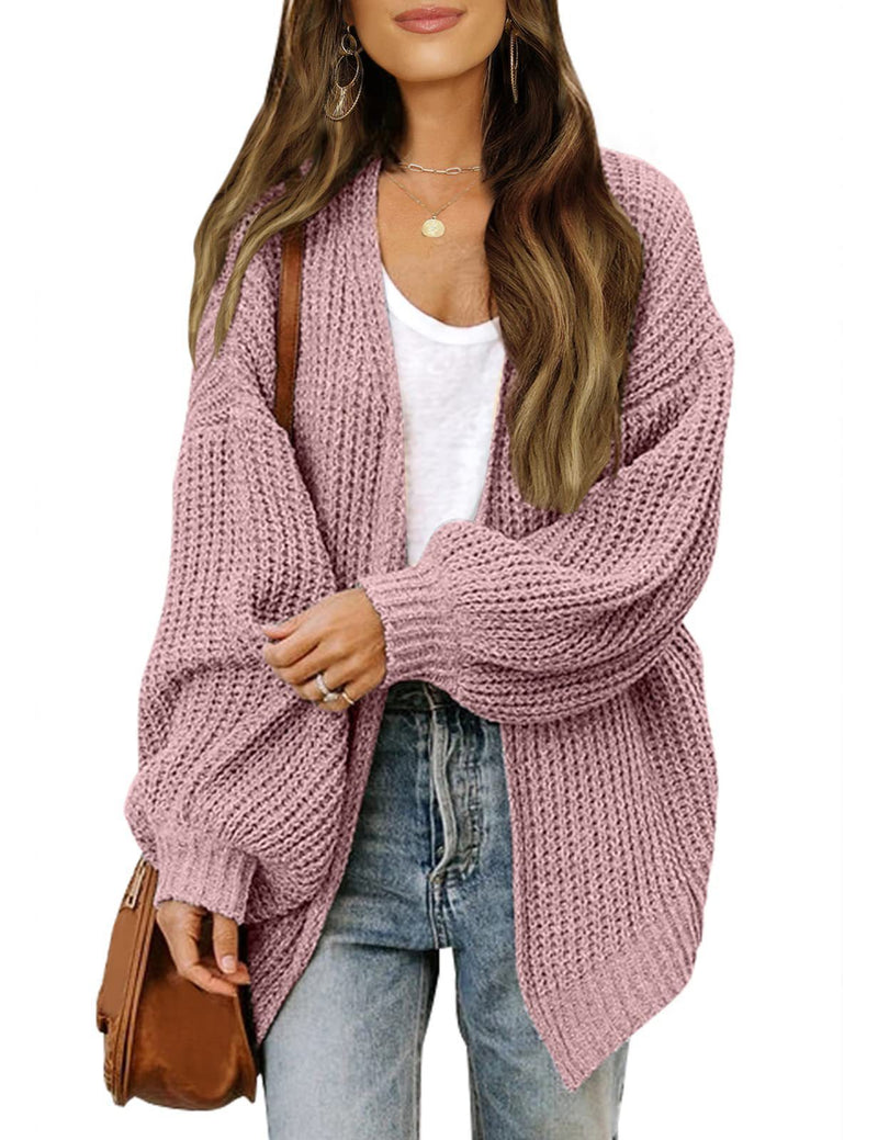 Bequemer oversized Strickcardigan mit Lantaansleeves