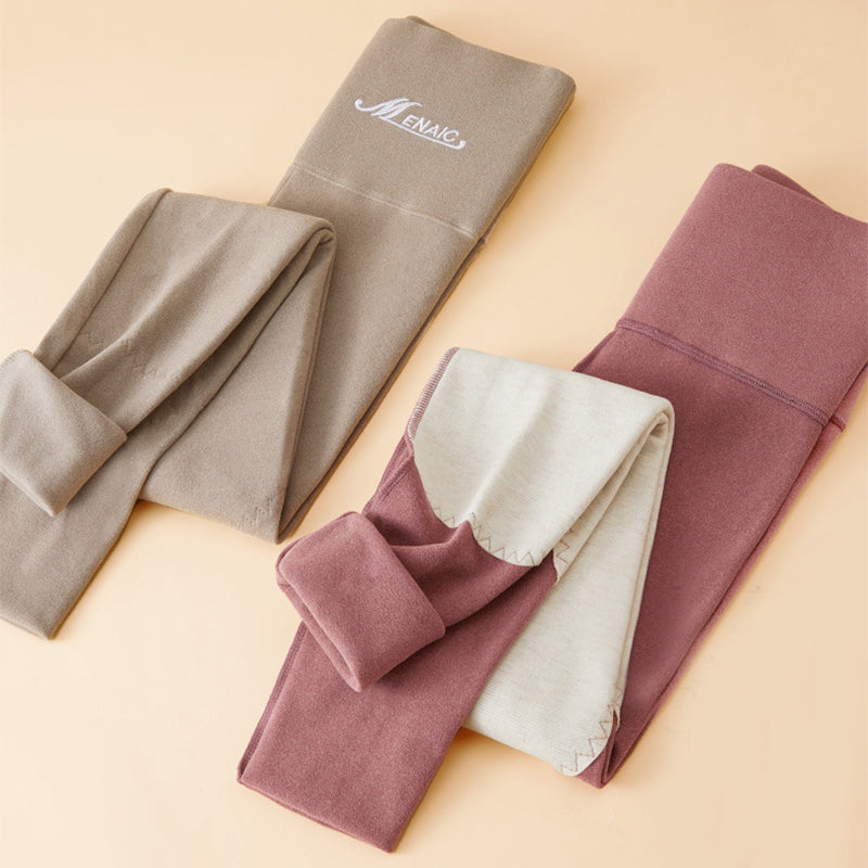 Warme Hochtaillierte Leggings mit Knieschutz