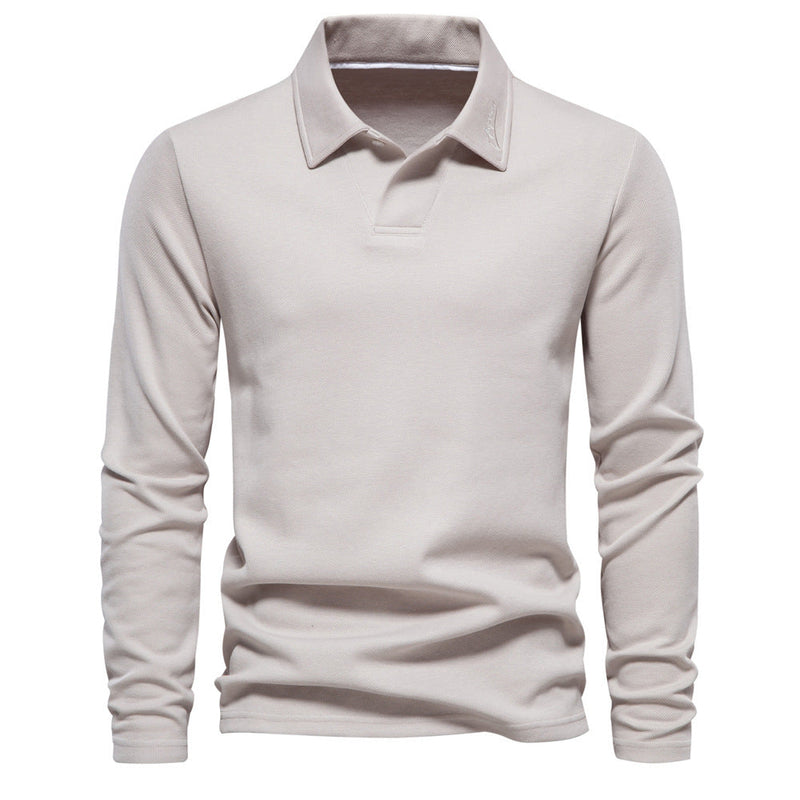 Elegantes Langarm Polo Shirt für Herren