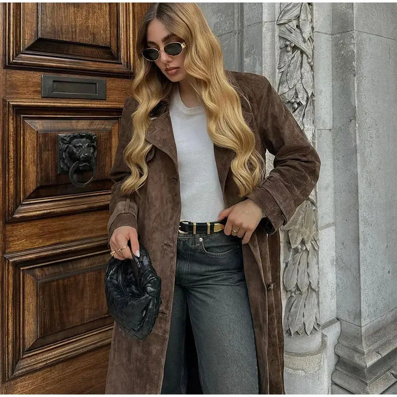 Elegante Lange Winterjacke für Frauen