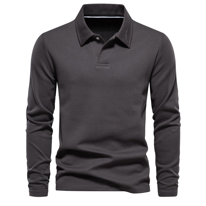 Elegantes Langarm Polo Shirt für Herren