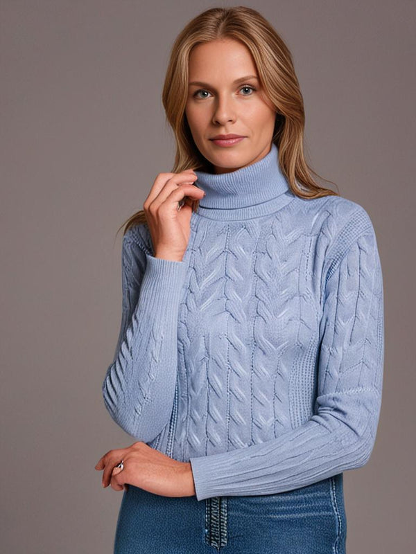 Elegante warme Strickpullover für kalte Tage