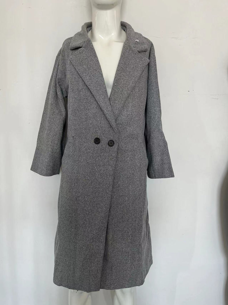 Stylische Overgröße Wolljacke für Damen