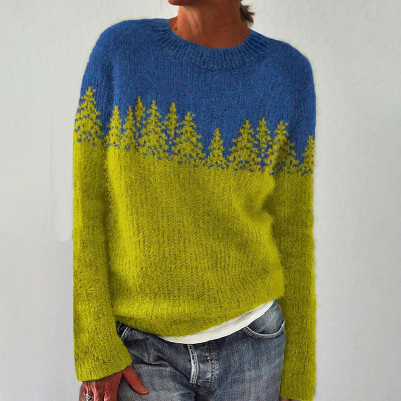 Weiche langärmlige zeeblaue Pullover