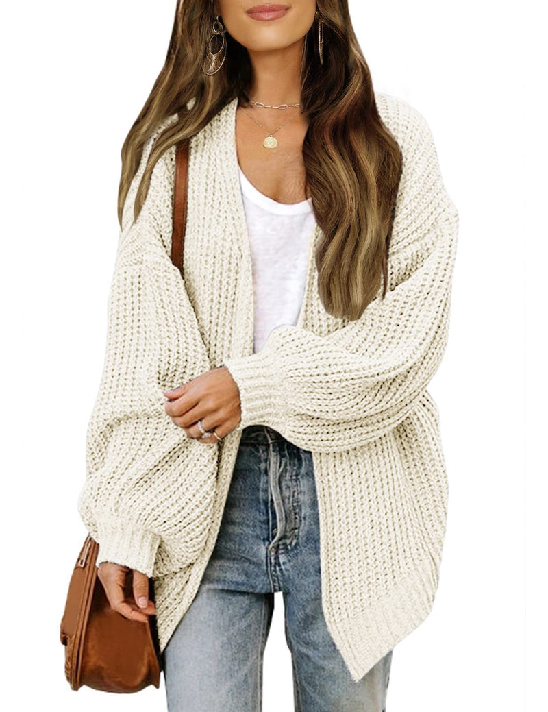 Bequemer oversized Strickcardigan mit Lantaansleeves