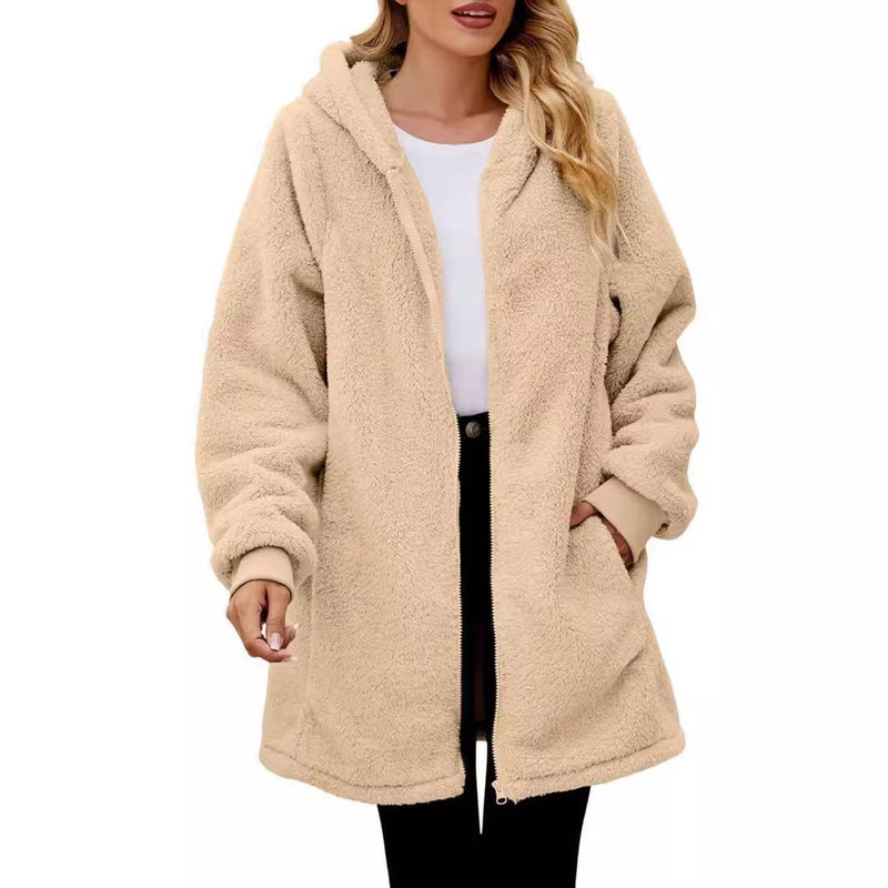 Weicher Baumwoll Oversized Damen Hoodie