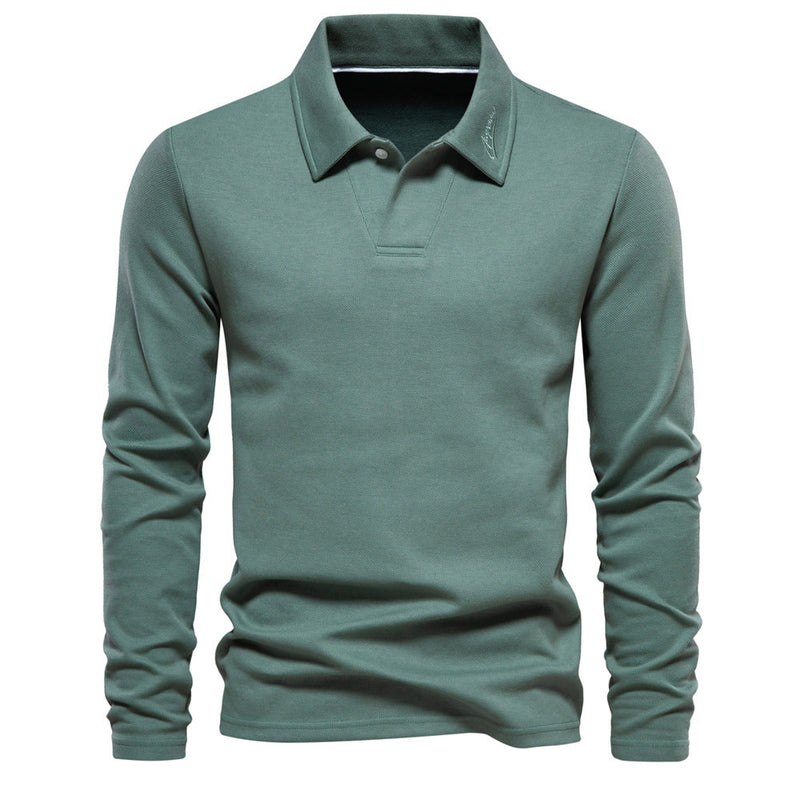 Elegantes Langarm Polo Shirt für Herren