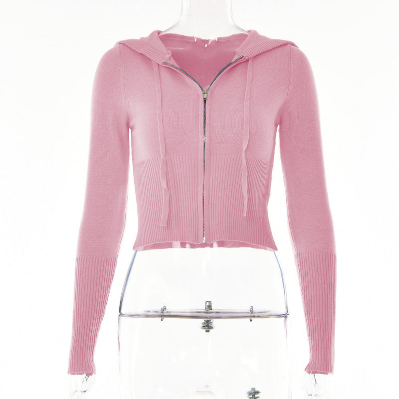 Elegante Hoodie und Hohe Taille Hose Set