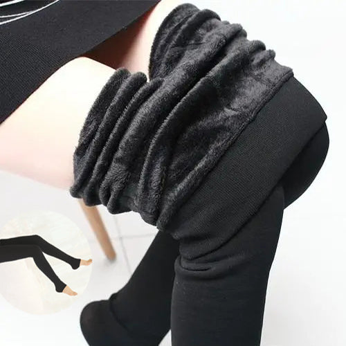 Warme Dicke Fluwelen Leggings für den Winter