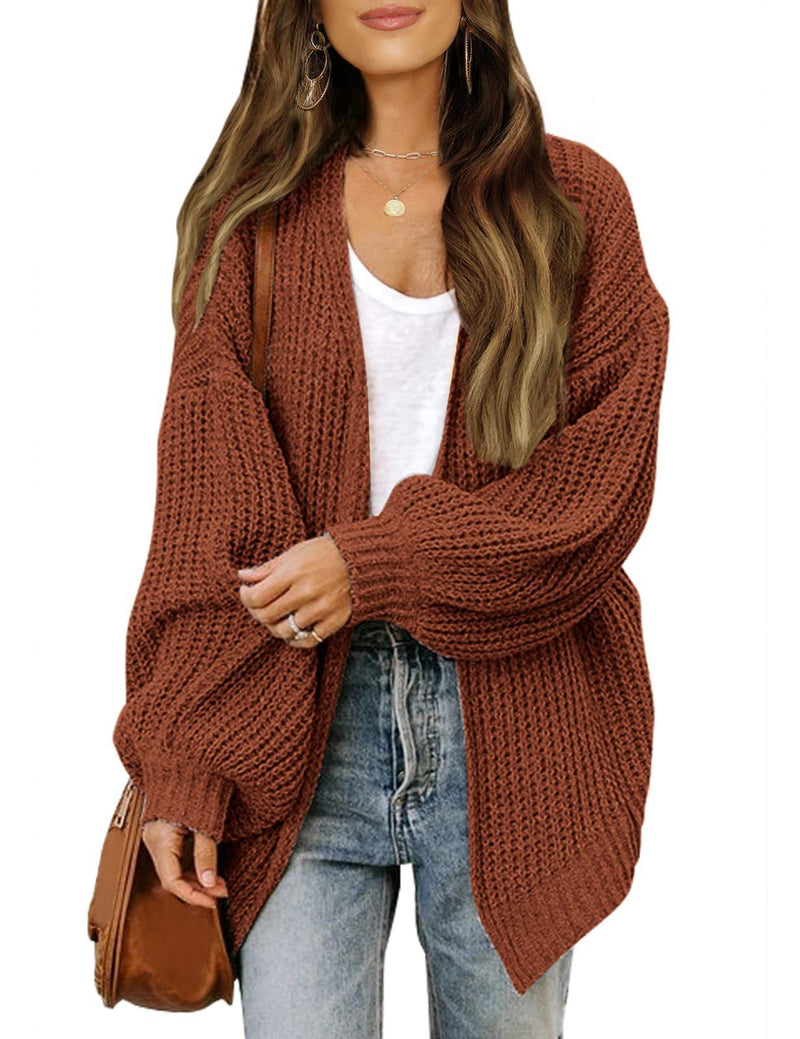 Bequemer oversized Strickcardigan mit Lantaansleeves