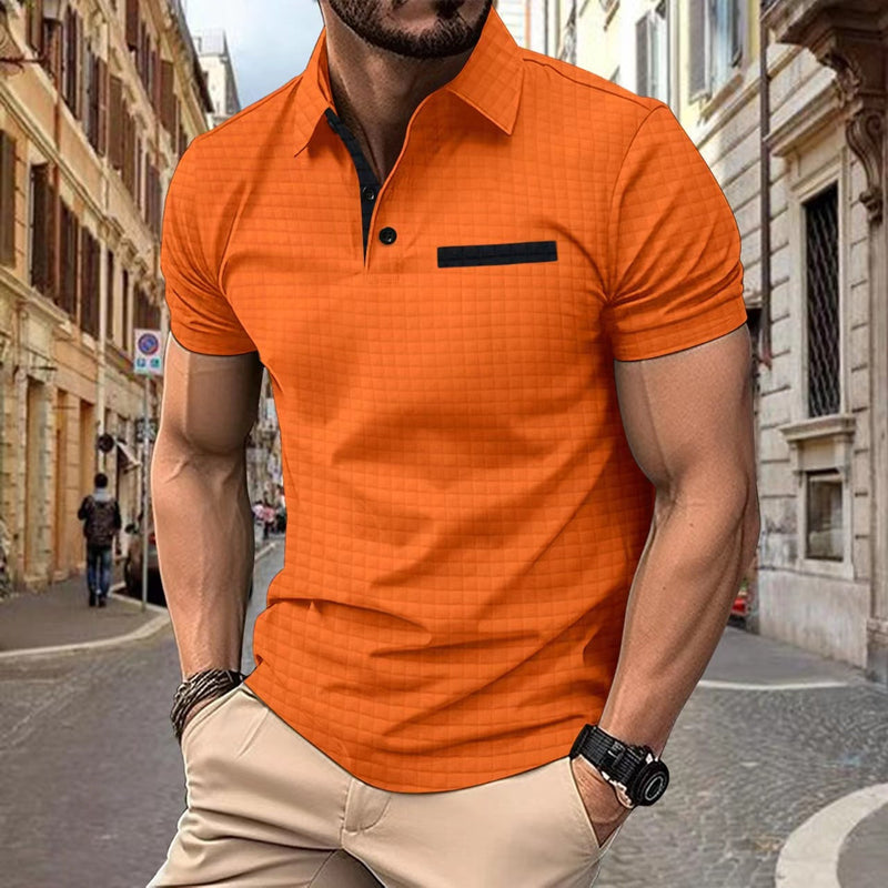 Buntes Karo Poloshirt für den Sommer