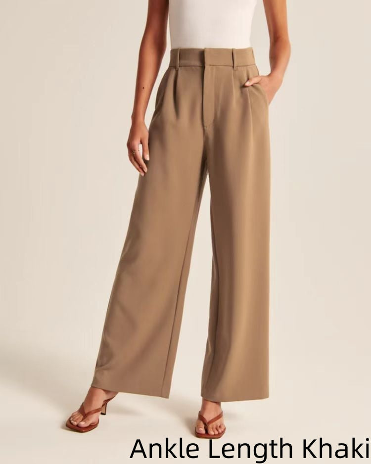 Elegante Hochtaillierte Hose mit Weitenbeinen