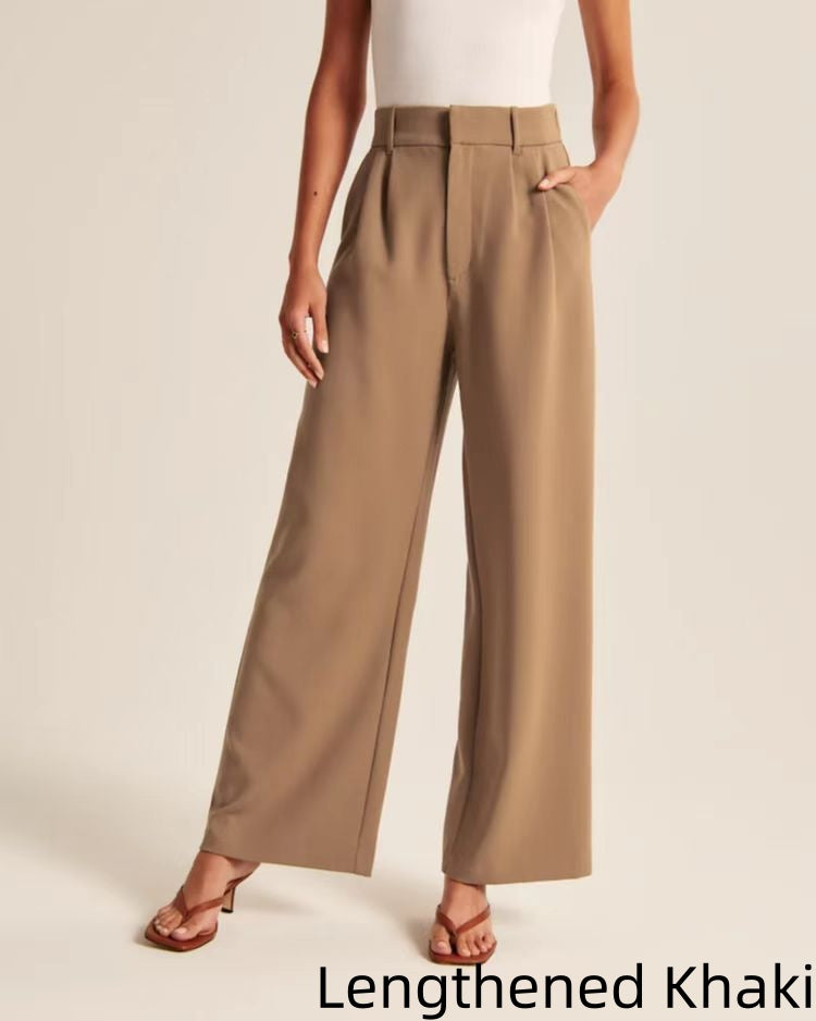 Elegante Hochtaillierte Hose mit Weitenbeinen