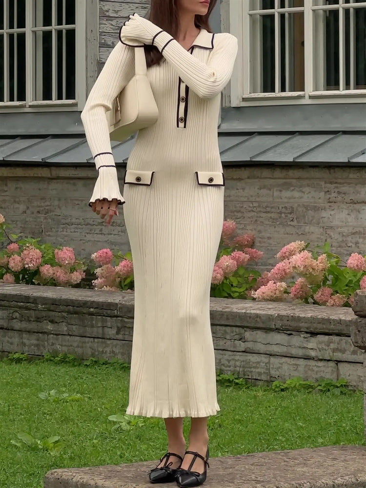 Elegante Rüschenträgerschneiderkleid