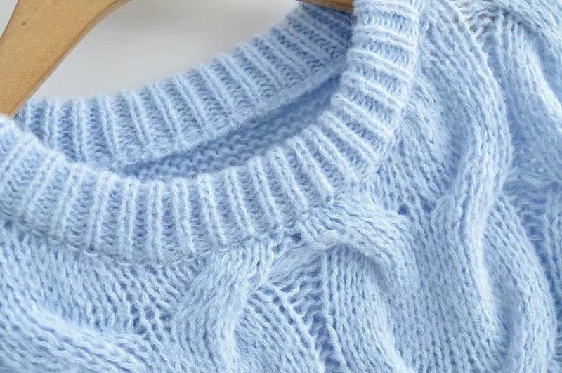 Elegante luftige Strickpullover für Frauen