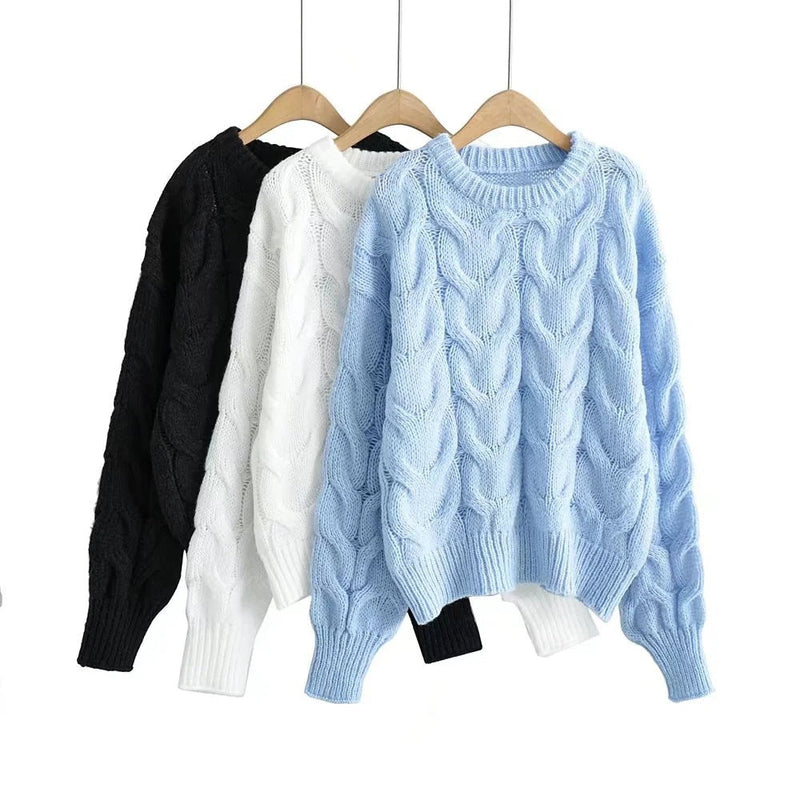 Elegante luftige Strickpullover für Frauen