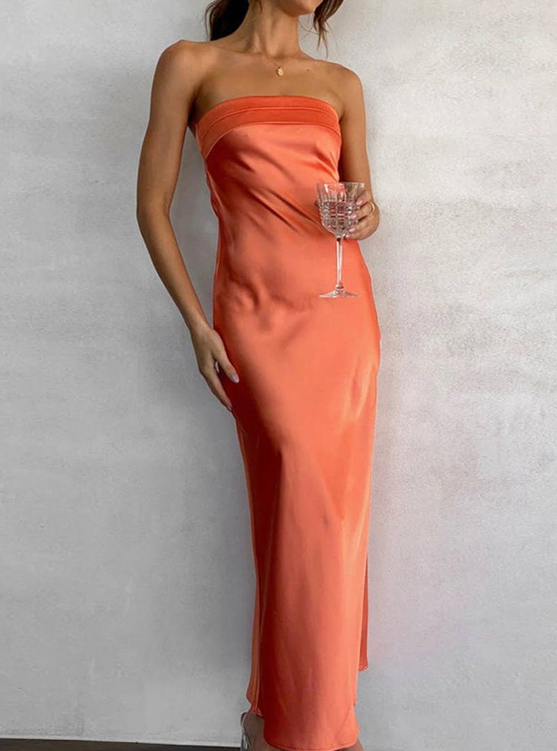 Merritt - Strapless maxi jurk