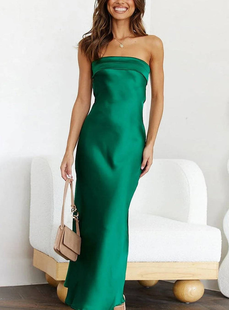 Merritt - Strapless maxi jurk