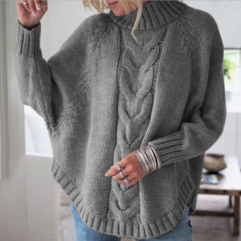 Elegante warme Pullover mit hohem Kragen