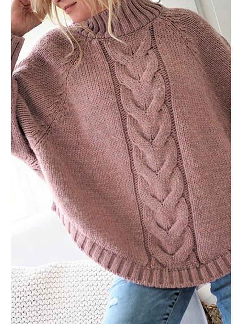 Elegante warme Pullover mit hohem Kragen