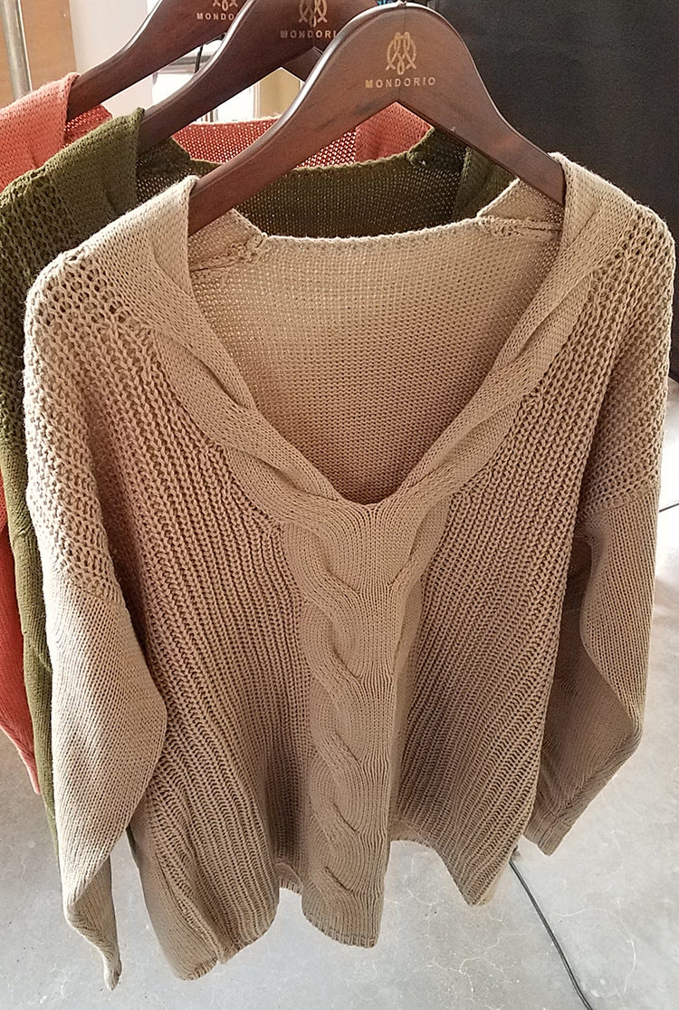 Elegante warme Strickpullover für Damen