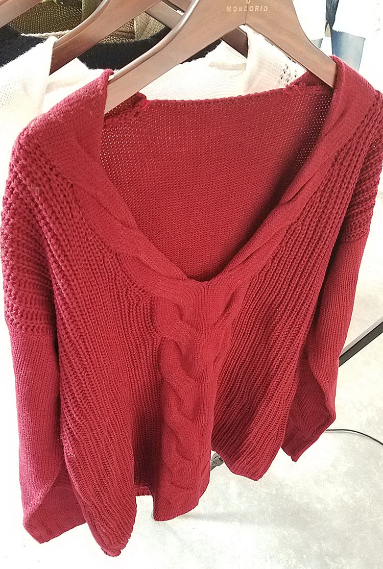 Elegante warme Strickpullover für Damen