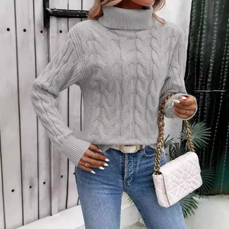 Elegante warme Strickpullover für kalte Tage