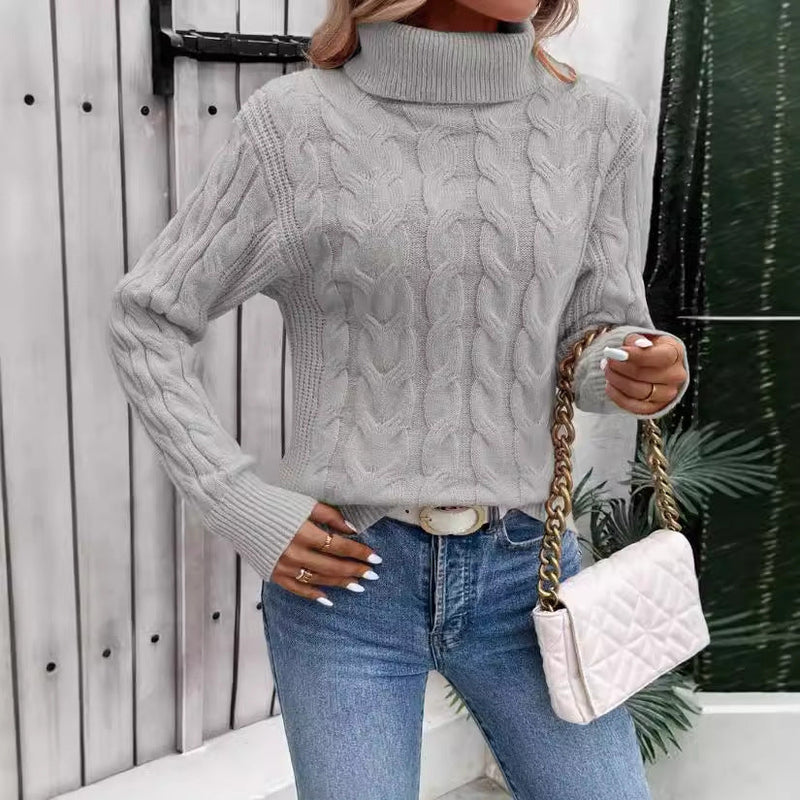 Elegante warme Strickpullover für kalte Tage