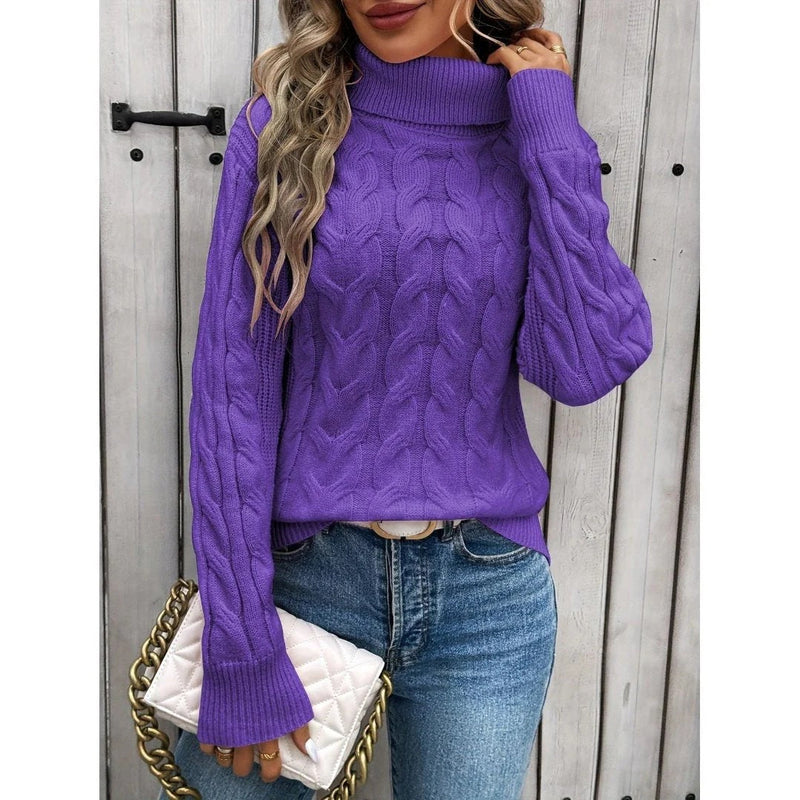 Elegante warme Strickpullover für kalte Tage