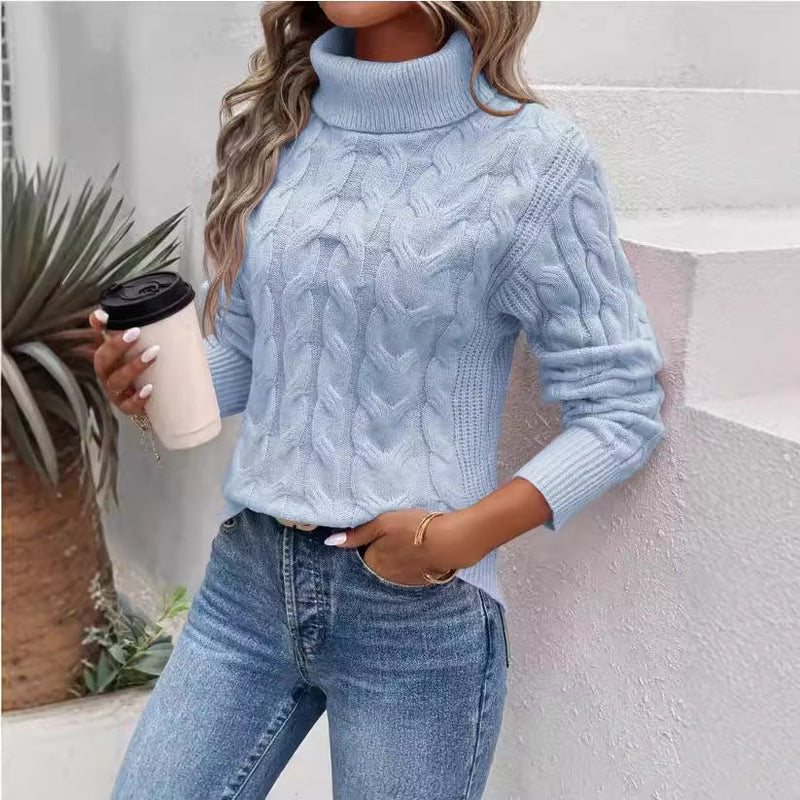 Elegante warme Strickpullover für kalte Tage