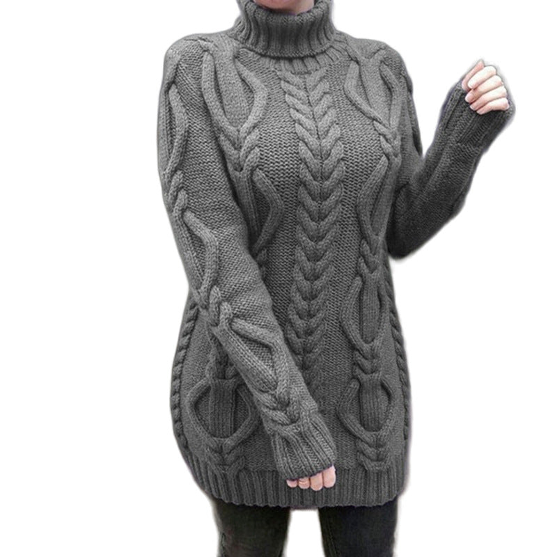 Elegante warme hochkragen Pullover