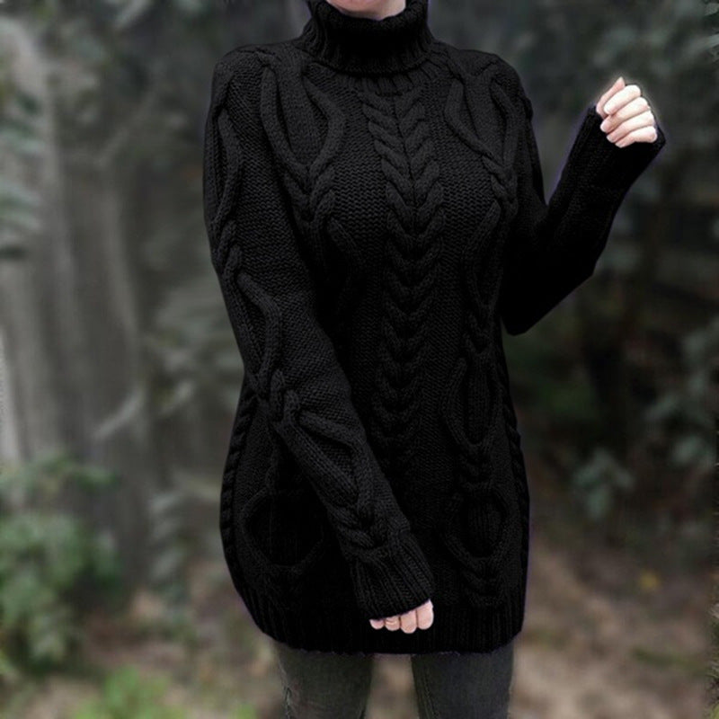 Elegante warme hochkragen Pullover