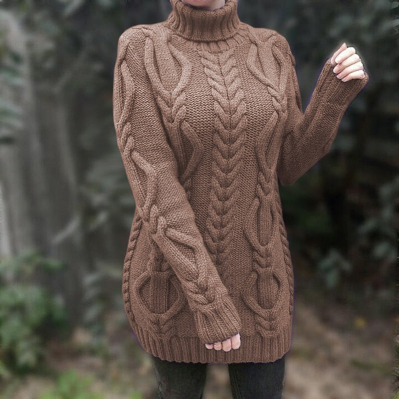 Elegante warme hochkragen Pullover