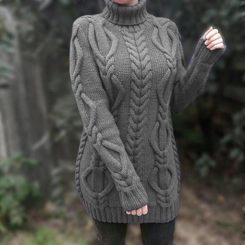 Elegante warme hochkragen Pullover