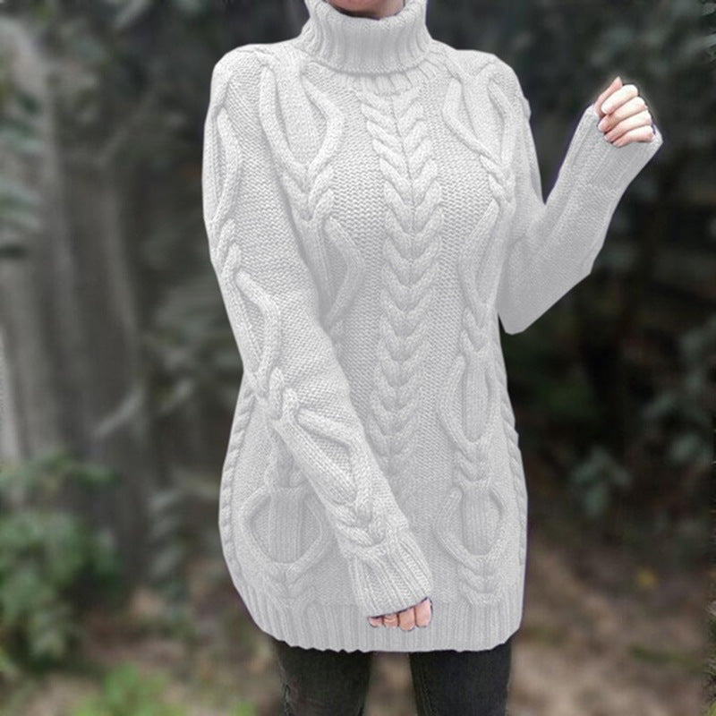 Elegante warme hochkragen Pullover