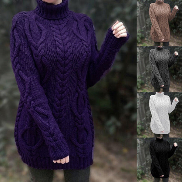 Elegante warme hochkragen Pullover