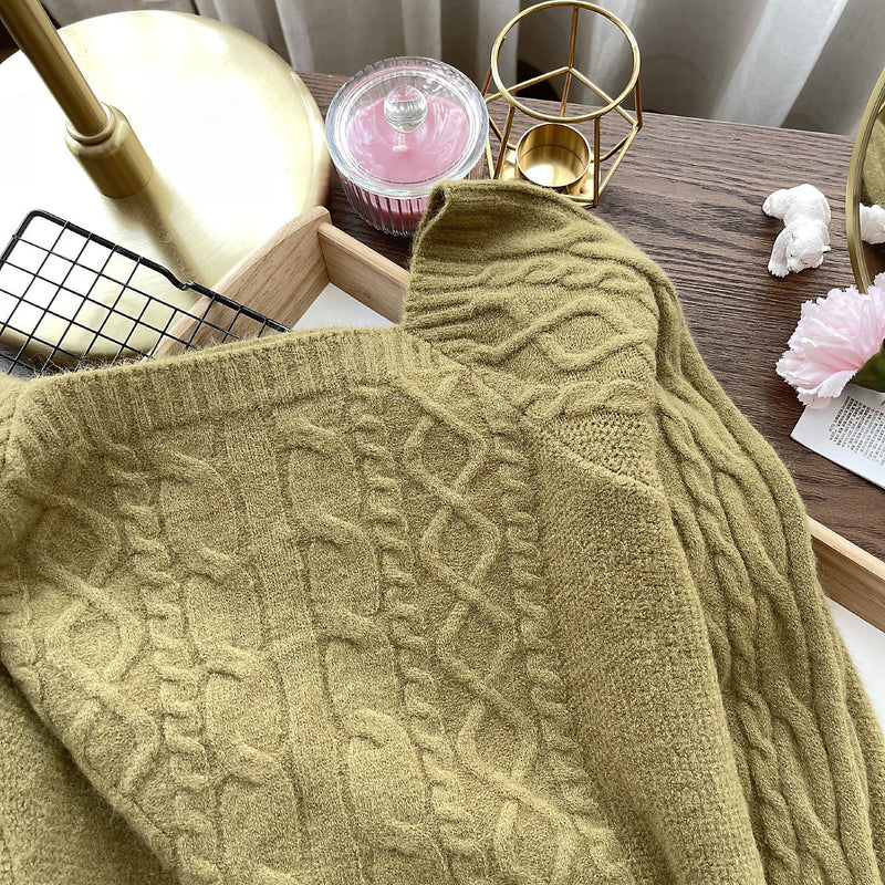 Elegante, weiche Langarmpullover mit eckigem Kragen