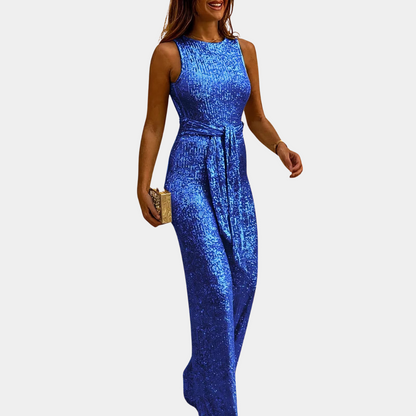 Glitzernder Jumpsuit für festliche Anlässe