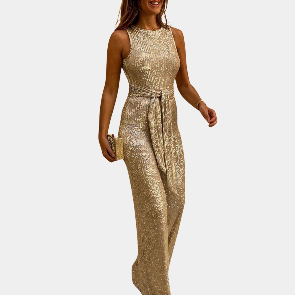 Glitzernder Jumpsuit für festliche Anlässe