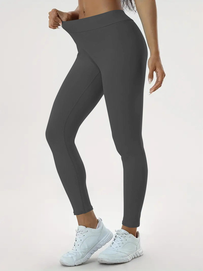 Hoch geschnittene, elastische Damen Yoga Hose