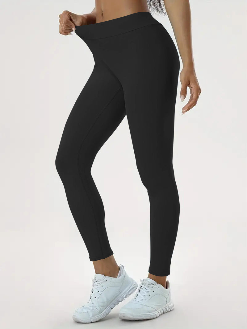 Hoch geschnittene, elastische Damen Yoga Hose