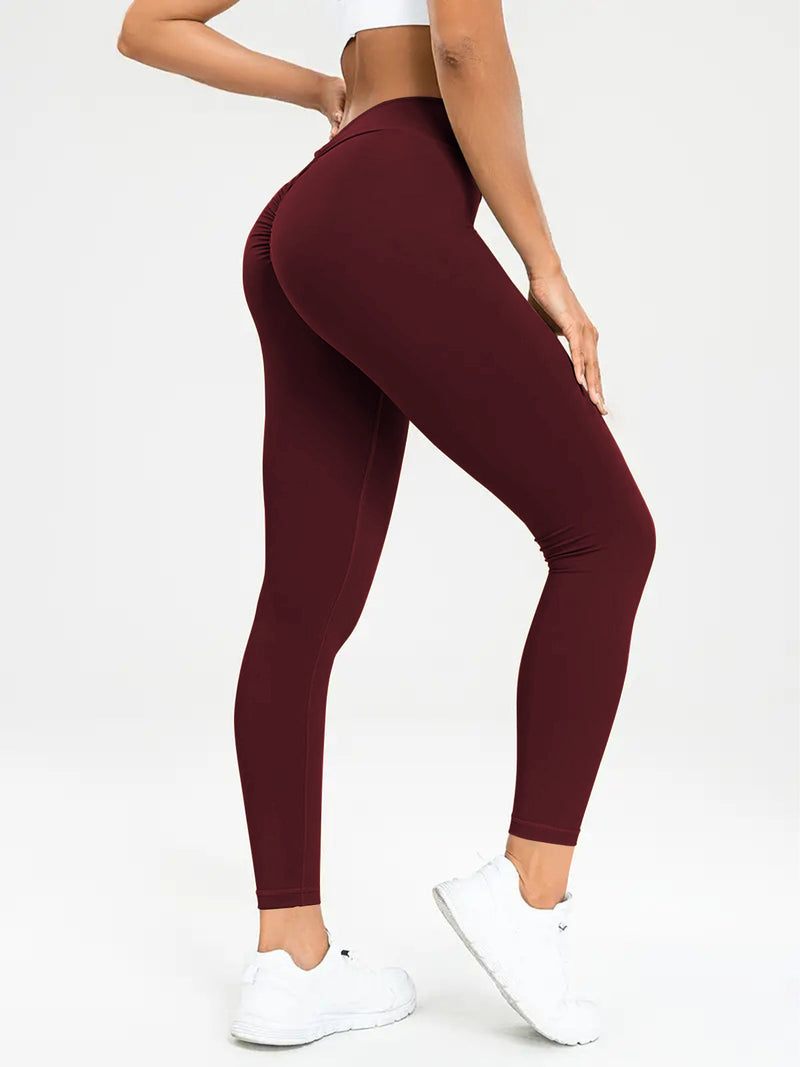 Hoch geschnittene, elastische Damen Yoga Hose