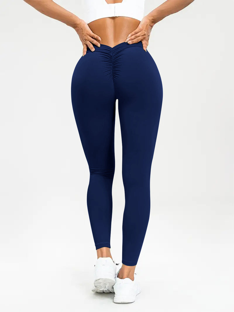 Hoch geschnittene, elastische Damen Yoga Hose