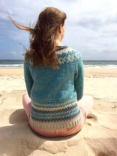 Retro-isländischer Strickpullover