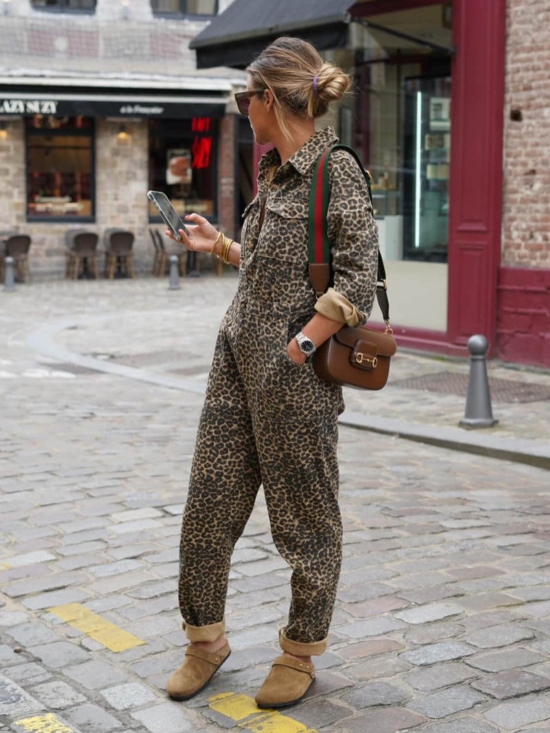 Leopardenmuster Jumpsuit für jeden Anlass