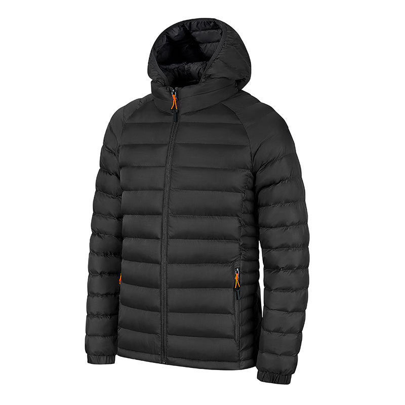 Leichte Winterjacke mit Kapuze und Taschen