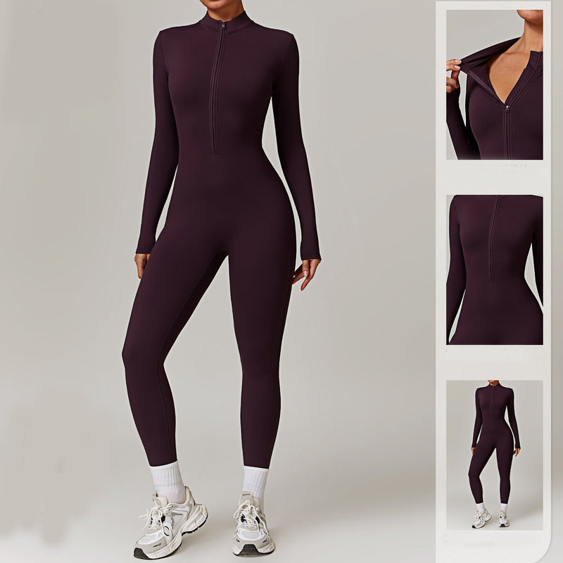 Luftiger Langarm-Rückenbodysuit für Frauen