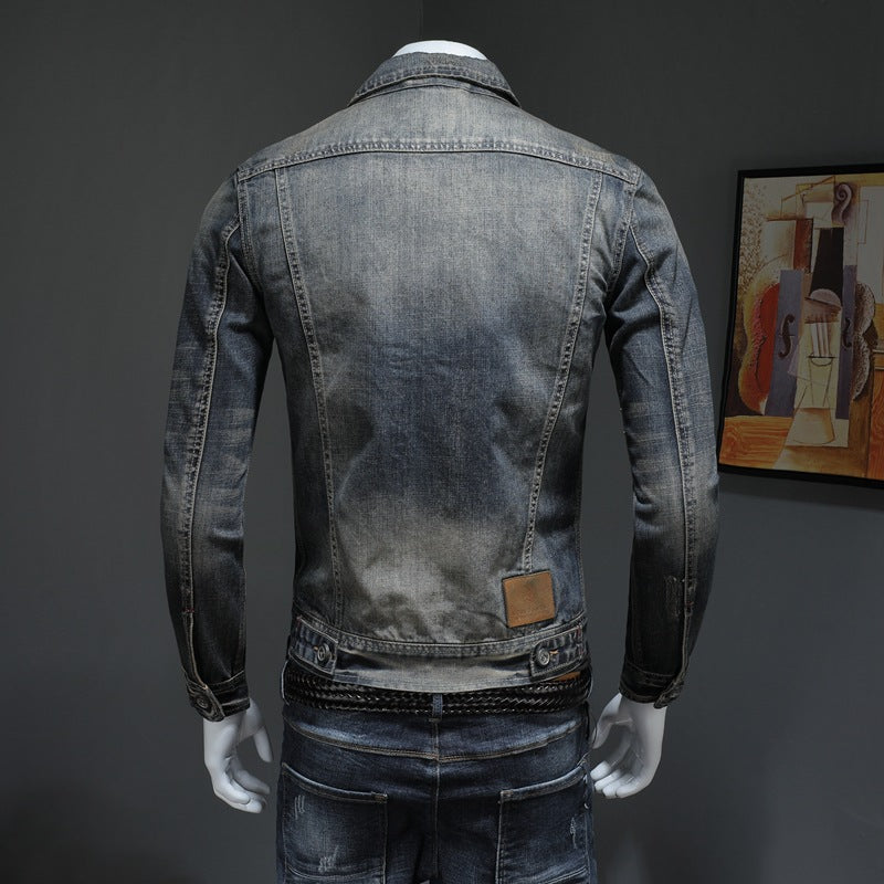 Lässige Denimjacke in Übergrößen