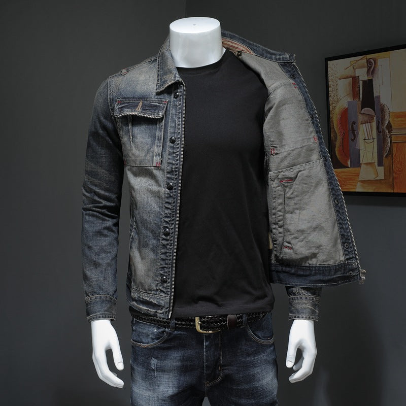 Lässige Denimjacke in Übergrößen