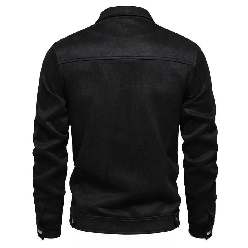 Elegante Herren Suede Outdoor Jacke